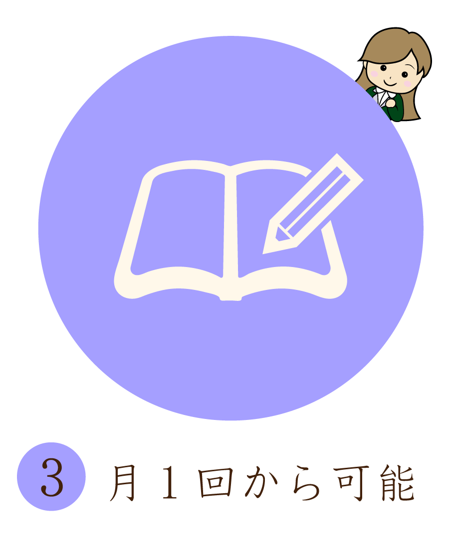 月一回から可能